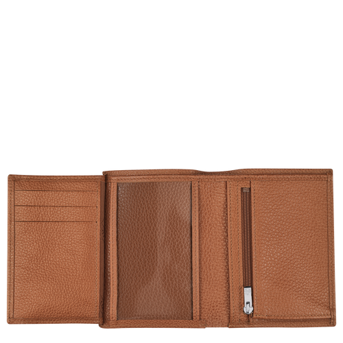 Longchamp Le Foulonné Leather Men's Wallets Brown | 132-IQRBKS