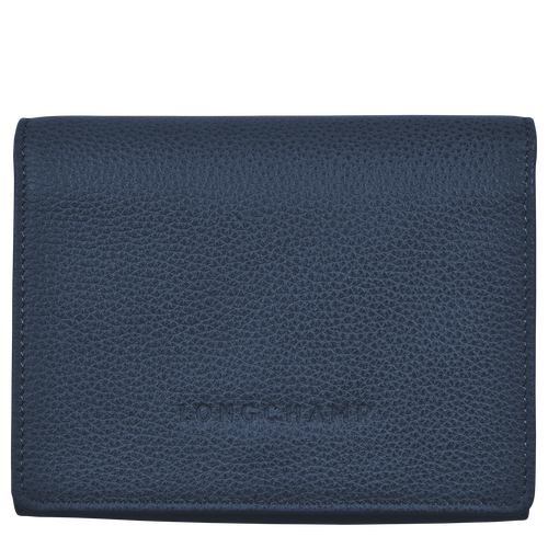 Longchamp Le Foulonné Leather Men\'s Wallets Blue | 526-GUSDXC