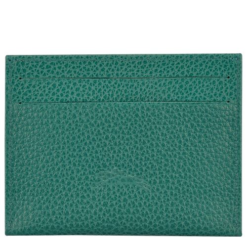 Longchamp Le Foulonné Leather Women's Cardholders Green | 921-MGXHFC