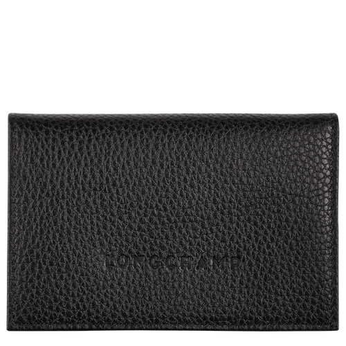 Longchamp Le Foulonné Leather Women\'s Cardholders Black | 985-CGQNML