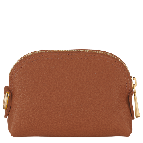 Longchamp Le Foulonné Leather Women's Coin Purses Brown | 107-DBSCOX