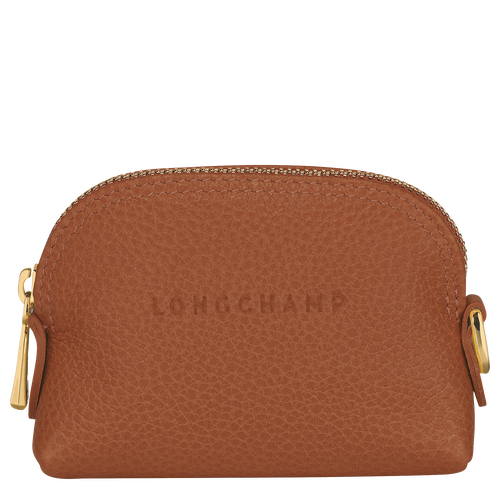 Longchamp Le Foulonné Leather Women\'s Coin Purses Brown | 107-DBSCOX