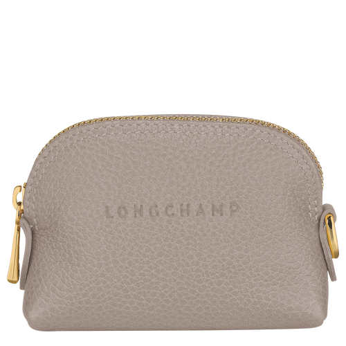 Longchamp Le Foulonné Leather Women\'s Coin Purses Grey | 179-TPIBFX