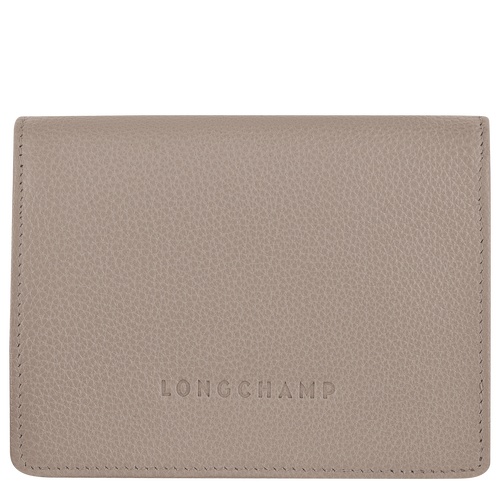 Longchamp Le Foulonné Leather Women\'s Compact Wallets Grey | 210-AVFSBY