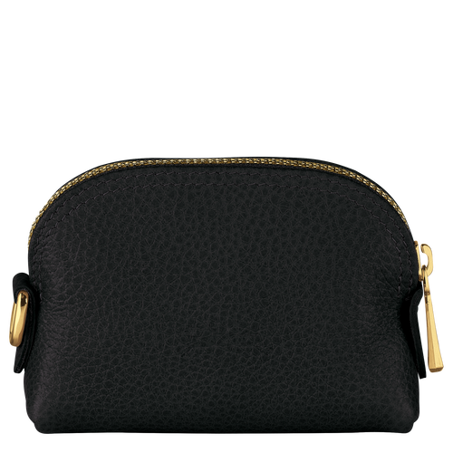 Longchamp Le Foulonné Leather Women's Coin Purses Black | 950-WNLKEM