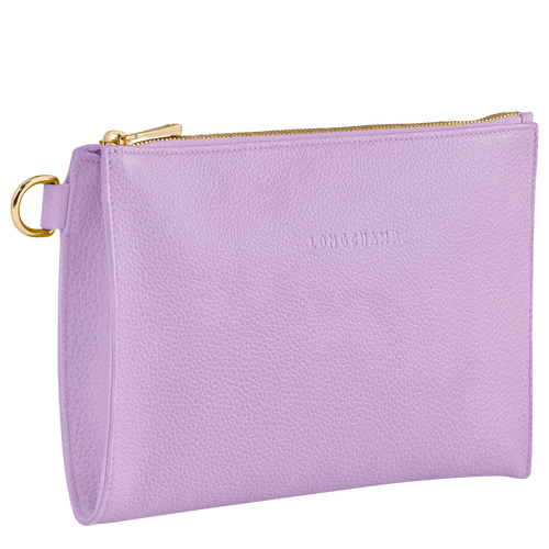 Longchamp Le Foulonné Leather Women's Pouches Purple | 143-IBXKUW