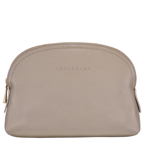 Longchamp Le Foulonné Leather Women\'s Pouches Grey | 462-QVCHMO