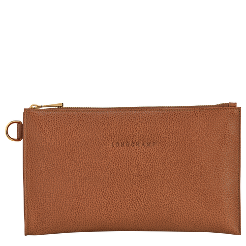 Longchamp Le Foulonné Leather Women's Pouches Brown | 472-TQEKMN