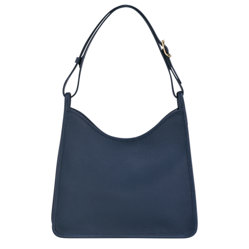 Longchamp Le Foulonné Leather Women's Shoulder Bags Blue | 024-YGQXKR