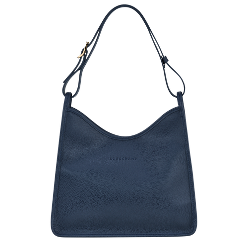 Longchamp Le Foulonné Leather Women\'s Shoulder Bags Blue | 024-YGQXKR