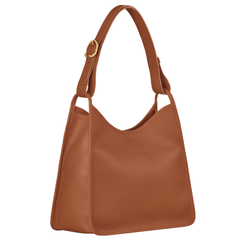 Longchamp Le Foulonné Leather Women's Shoulder Bags Brown | 086-TNHWJD