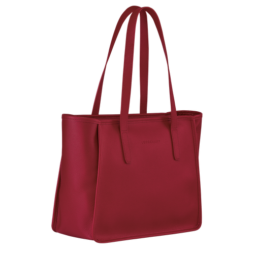 Longchamp Le Foulonné Leather Women's Shoulder Bags Red | 180-MAJZHO