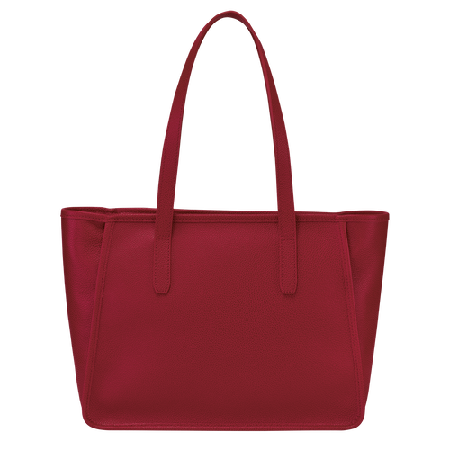 Longchamp Le Foulonné Leather Women's Shoulder Bags Red | 180-MAJZHO