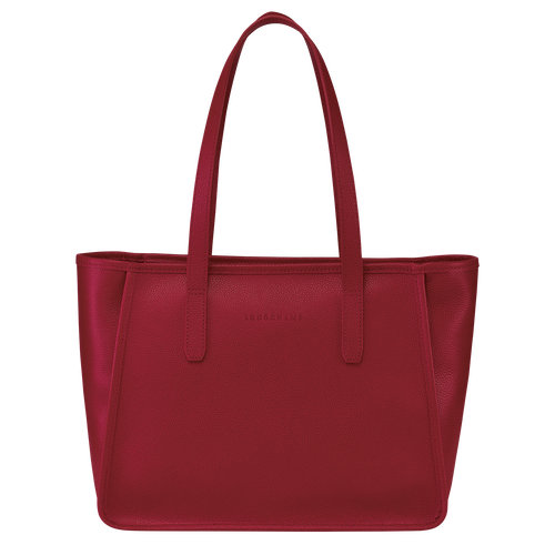 Longchamp Le Foulonné Leather Women\'s Shoulder Bags Red | 180-MAJZHO