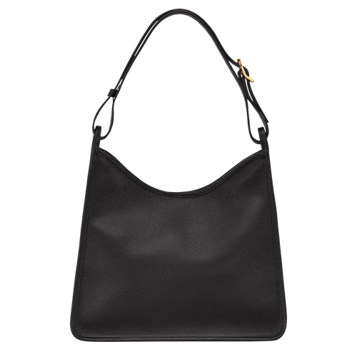 Longchamp Le Foulonné Leather Women's Shoulder Bags Black | 713-AZSRID