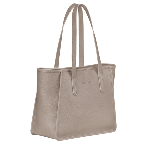 Longchamp Le Foulonné Leather Women's Shoulder Bags Grey | 854-JXFCHU