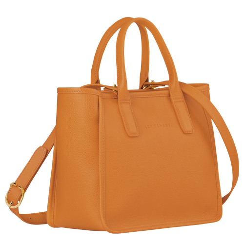 Longchamp Le Foulonné Leather Women's Top-handle Bags Orange | 201-VOEDJZ