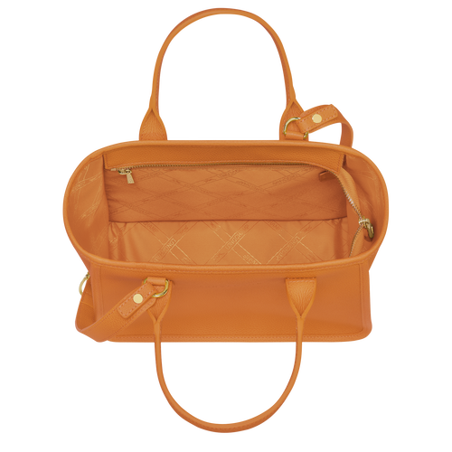 Longchamp Le Foulonné Leather Women's Top-handle Bags Orange | 201-VOEDJZ