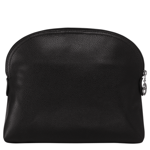 Longchamp Le Foulonné Leather Women's Toiletry Bags Black | 320-AEJRFH