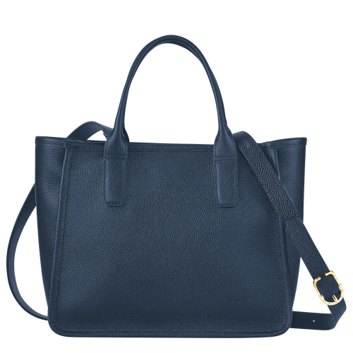 Longchamp Le Foulonné Leather Women's Top-handle Bags Blue | 805-HLBZFJ