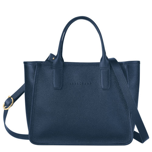 Longchamp Le Foulonné Leather Women\'s Top-handle Bags Blue | 805-HLBZFJ