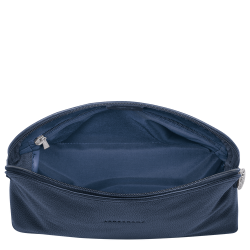 Longchamp Le Foulonné Leather Women's Toiletry Bags Blue | 837-AILWJT