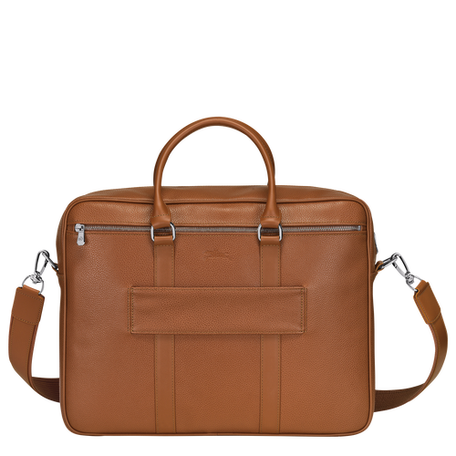 Longchamp Le Foulonné M Leather Men's Briefcase Brown | 698-BIJHEX