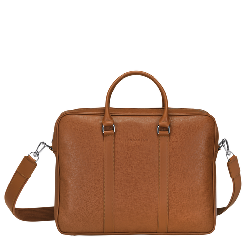 Longchamp Le Foulonné M Leather Men\'s Briefcase Brown | 698-BIJHEX