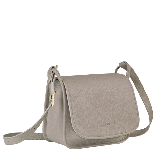 Longchamp Le Foulonné M Leather Women's Crossbody Bags Grey | 162-TAYDIN