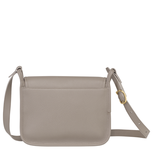 Longchamp Le Foulonné M Leather Women's Crossbody Bags Grey | 162-TAYDIN