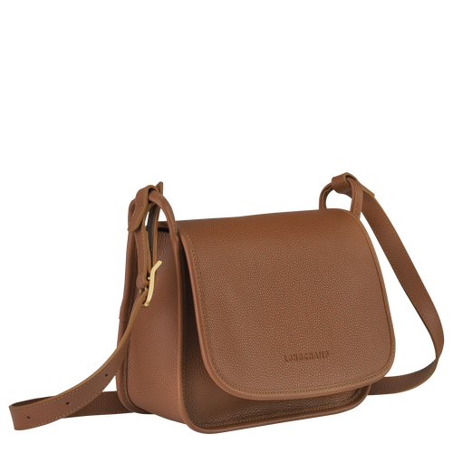 Longchamp Le Foulonné M Leather Women's Crossbody Bags Brown | 691-OLGFBK