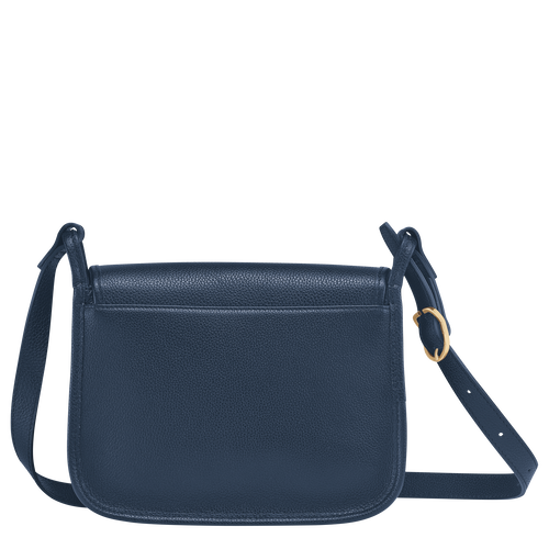 Longchamp Le Foulonné M Leather Women's Crossbody Bags Blue | 793-PCXGVB