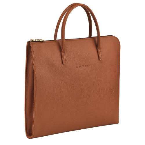 Longchamp Le Foulonné S Leather Men's Briefcase Brown | 103-IAYKXT