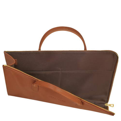 Longchamp Le Foulonné S Leather Men's Briefcase Brown | 103-IAYKXT