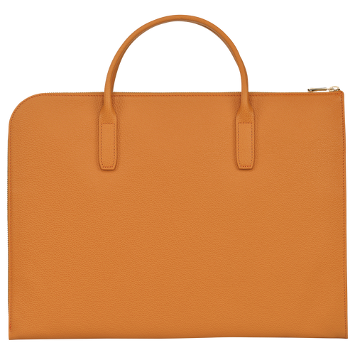 Longchamp Le Foulonné S Leather Men's Briefcase Orange | 392-HZFXSP