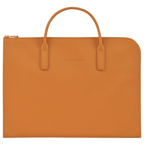 Longchamp Le Foulonné S Leather Men\'s Briefcase Orange | 392-HZFXSP