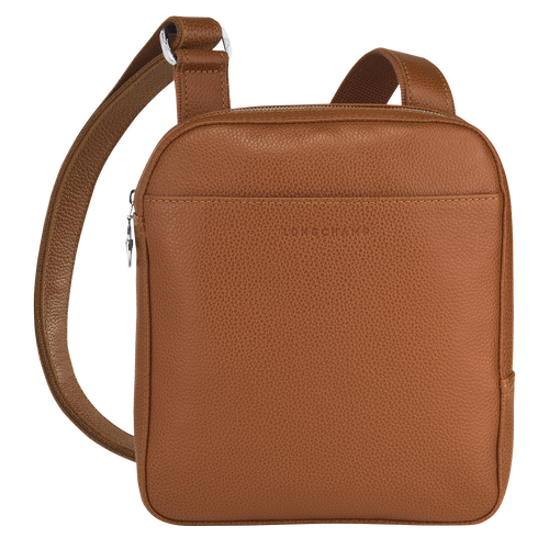 Longchamp Le Foulonné S Leather Men\'s Crossbody Bags Brown | 710-KBHPAI