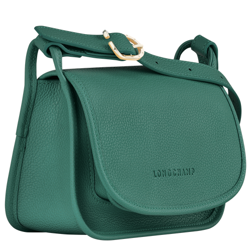 Longchamp Le Foulonné S Leather Women's Crossbody Bags Green | 067-FIRDPV