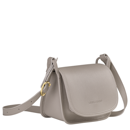 Longchamp Le Foulonné S Leather Women's Crossbody Bags Grey | 425-ODZLTR