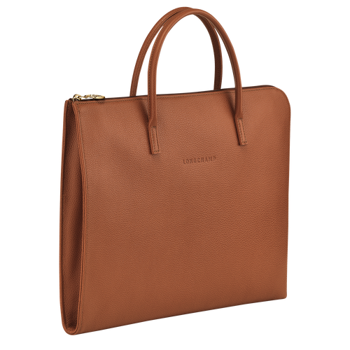 Longchamp Le Foulonné S Leather Women's Briefcase Brown | 650-UCLIGD