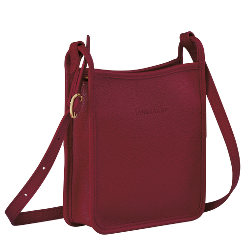 Longchamp Le Foulonné S Leather Women's Crossbody Bags Red | 659-UNBTGD