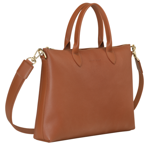 Longchamp Le Foulonné S Leather Women's Briefcase Brown | 796-ISMRQF