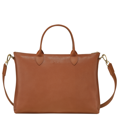 Longchamp Le Foulonné S Leather Women's Briefcase Brown | 796-ISMRQF