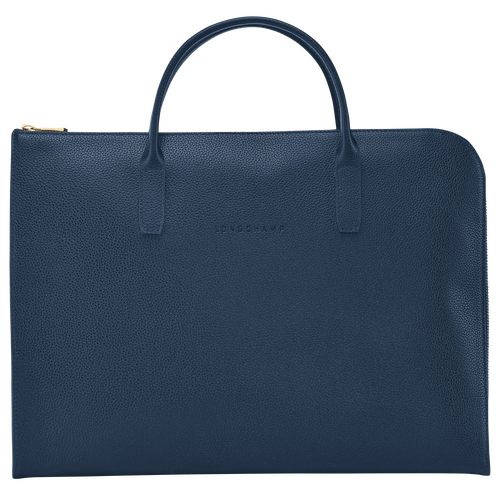 Longchamp Le Foulonné S Leather Women\'s Briefcase Blue | 934-SKVBFA