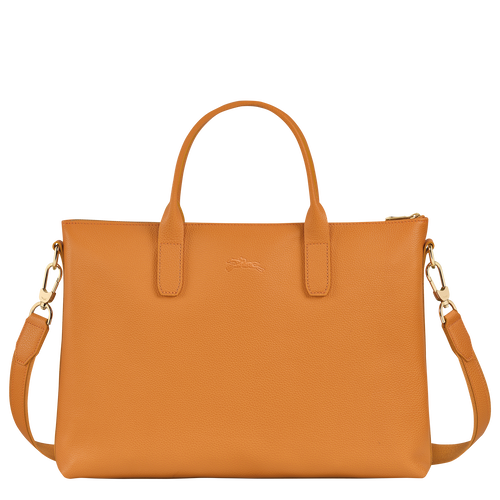 Longchamp Le Foulonné S Leather Women's Briefcase Orange | 950-UCQNOT