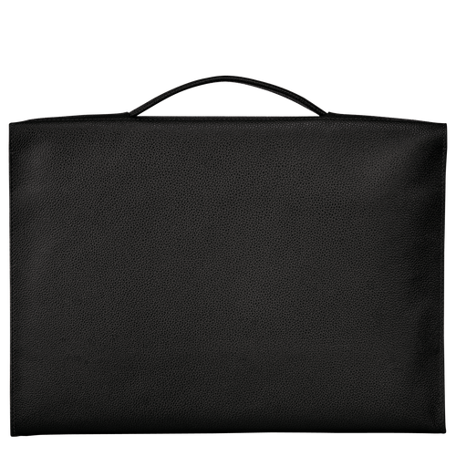 Longchamp Le Foulonné S Leather Women's Briefcase Black | 985-AFBNOD