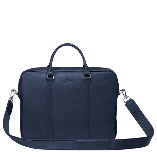 Longchamp Le Foulonné XS Leather Men's Briefcase Blue | 327-VWDFKE