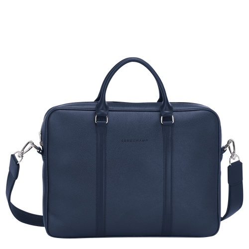 Longchamp Le Foulonné XS Leather Men\'s Briefcase Blue | 327-VWDFKE