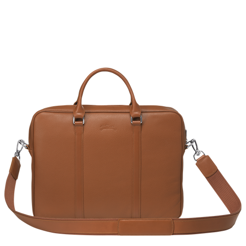 Longchamp Le Foulonné XS Leather Men's Briefcase Brown | 698-BILMDO