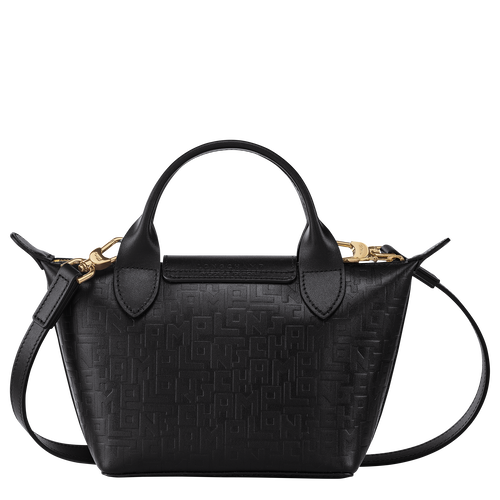 Longchamp Le Pliage Cuir LGP XS Leather Women's Mini Bag Black | 436-BMLDIH